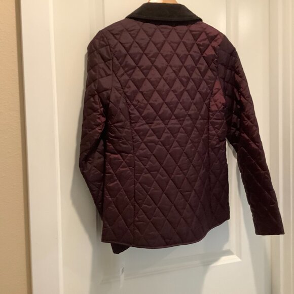 Barbour Ombersley Quilted Jacket, Black Cherry, Size 4 NWT - Picture 3 of 9